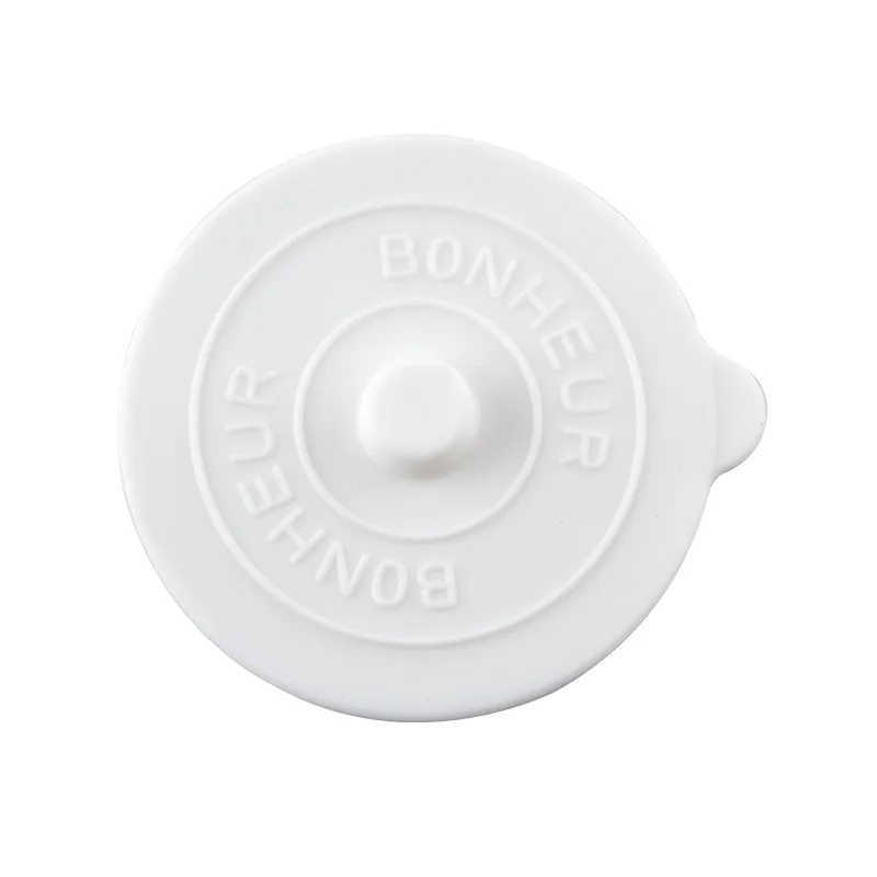 Simple Soft Silicone Circular Cup Lid Classic Design Household Dust Cover and Universal Mug Glass Cup Lid for Letter