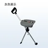 Gray manual folding cane chair
