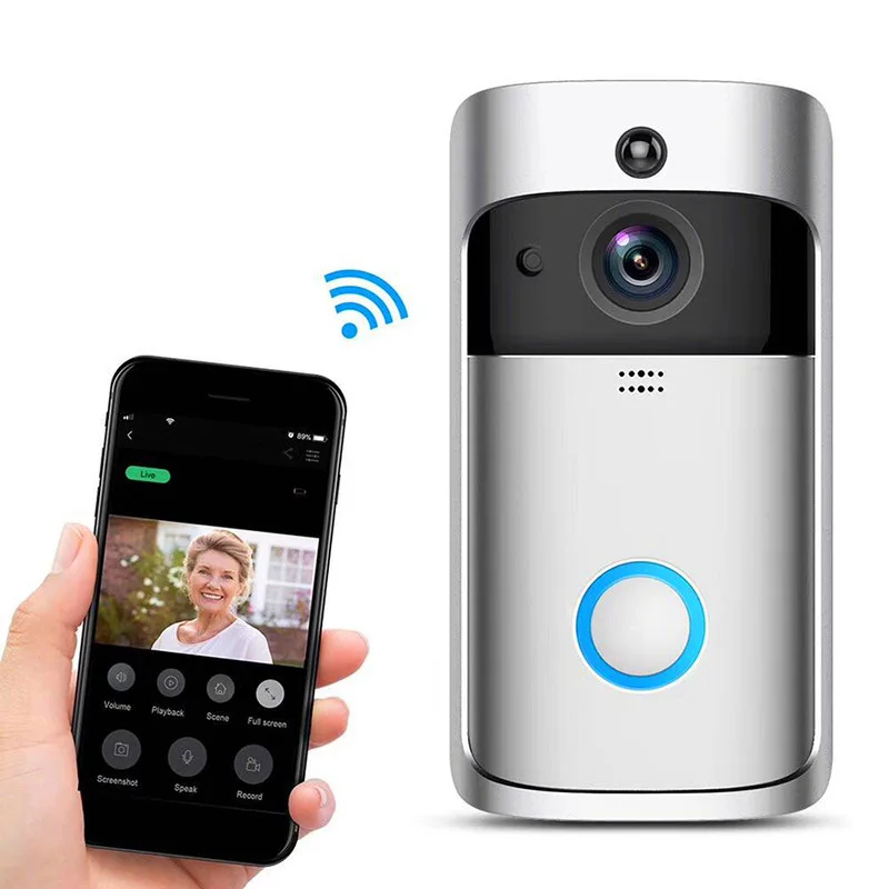 Smart Wifi Doorbell Wireless Home Visual Waterproof Ring Door Bell Phone  720P Hd Camera Video Doorbell With Wowcam App - Buy Doorbell,Video  Doorbell,Smart Wifi Doorbell Product On Alibaba.Com