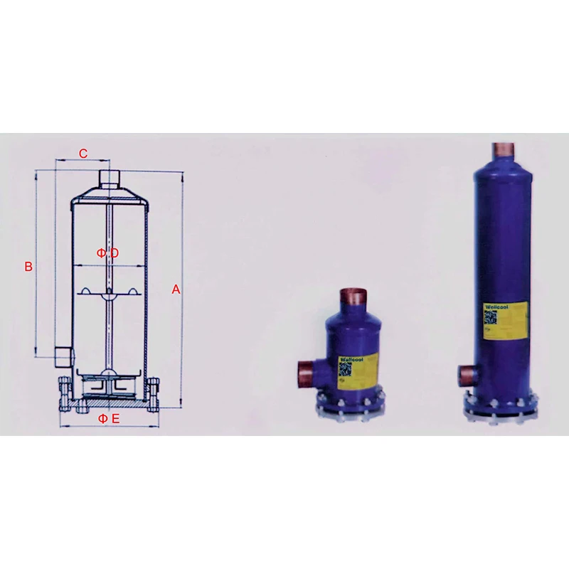 1 Section 48 Cu in Core Replaceable Filter Core New Liquid and Suction Line Filter Drier Shell