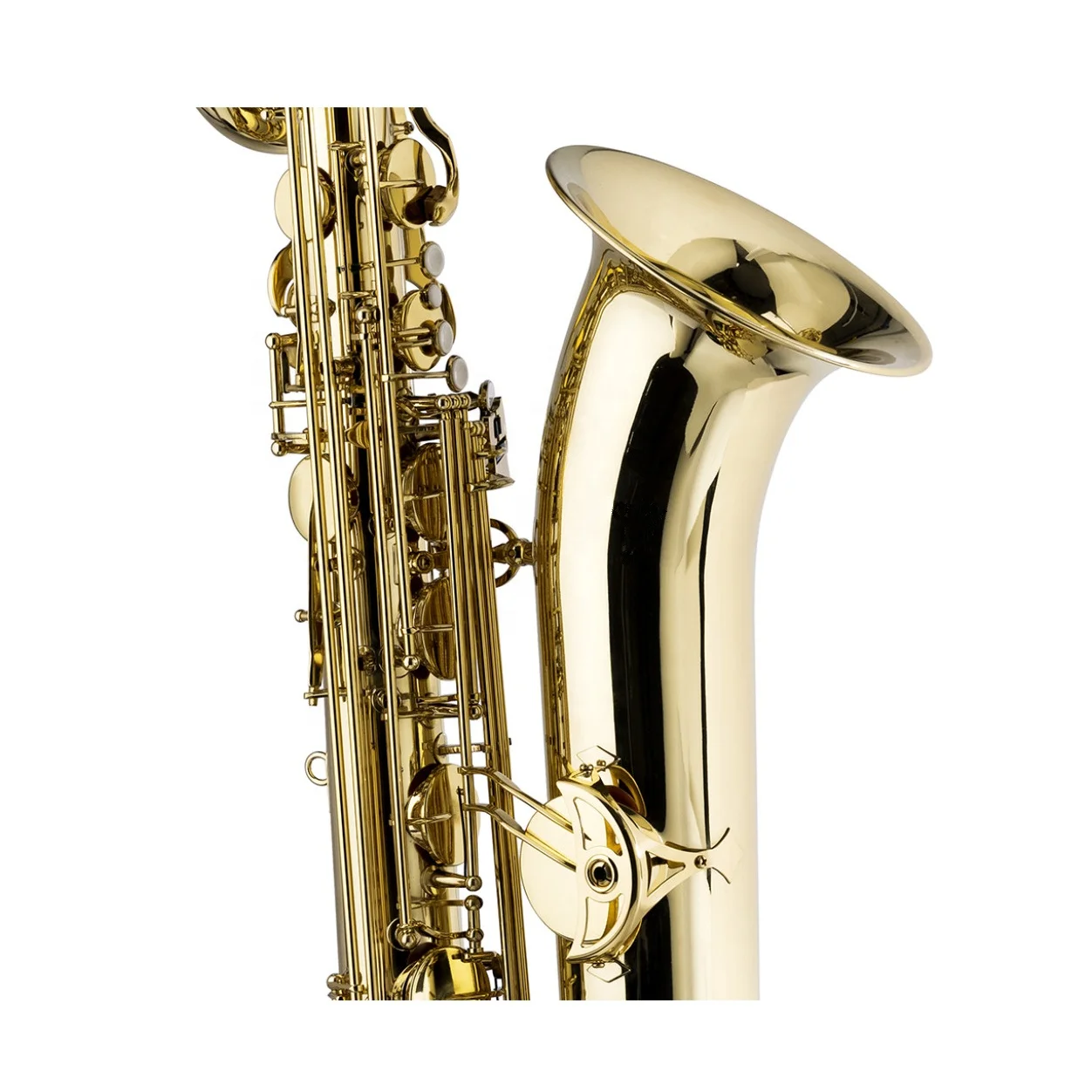 SEASOUND OEM Professional Baritone Saxophone EB Tone Gold Lacquer with High-grade Waterproof Case JYBS104