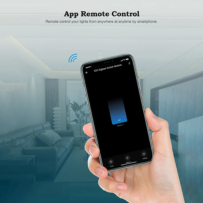 4-gang zigbee wall switch relay