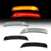 Front Amber Rear Red