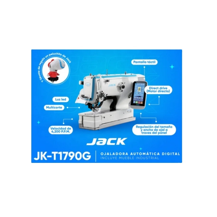 JACK COMPUTERISED AUTOMATIC KAJA JK-1790 - High-Speed Sewing