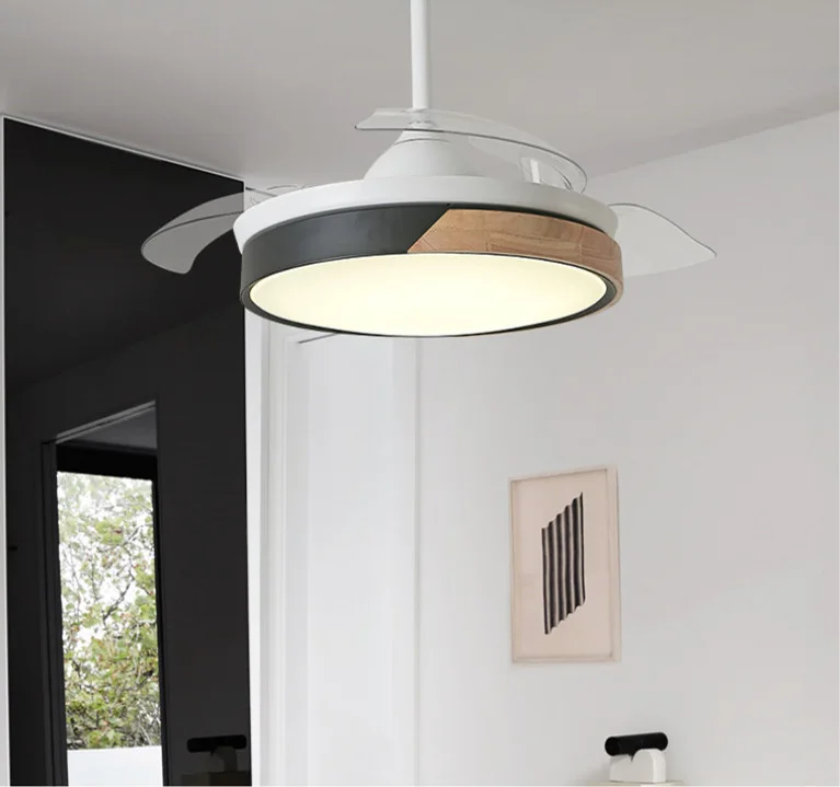 New style  indoor led ceiling fan with light decorative ceiling mounted fan light with remote led fan light