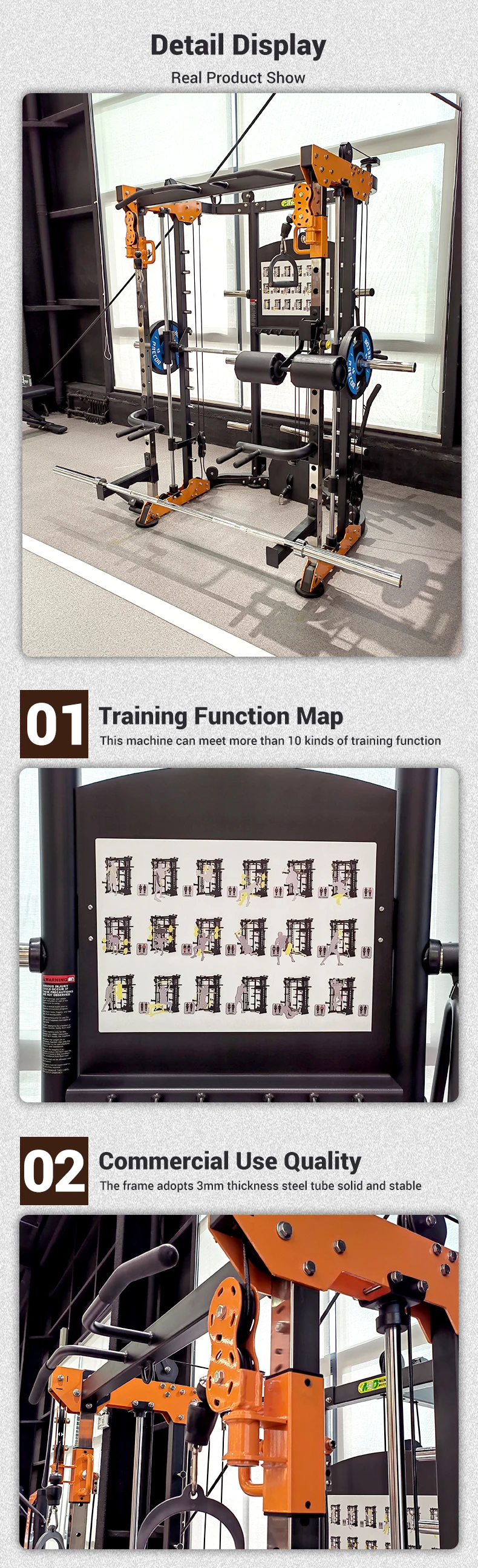 Commercial Gym Fitness Multi Gym Squat Racks Gym Equipment Multi ...