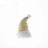 Chapeau de Noël en dentelle dorée 10*8 cm - un ensemble