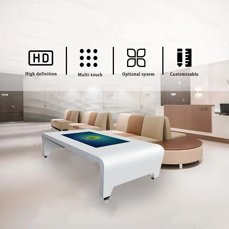 Сенсорный палец цифровой вывески умный сенсорный экран игровой стол мультитач круглый Интерактивный Стол музей