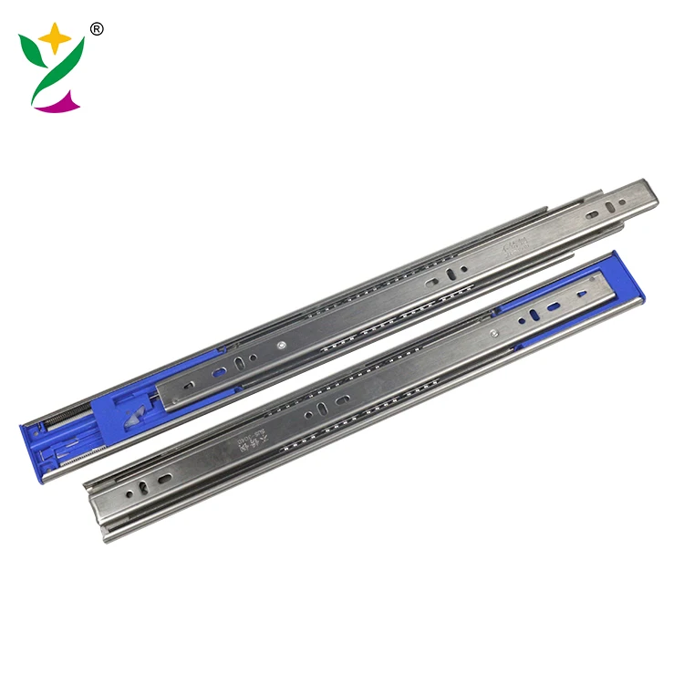 Usion Top 45mm Stainless Steel 304 Correderas Telescopicas Ball Bearing Soft Close Furniture Slide Rebound Drawer Slider Rail