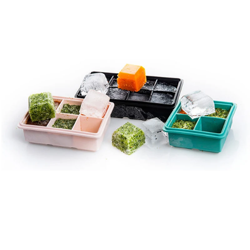 Экологически чистый длинный квадратный Силиконовый Лоток Для Льда