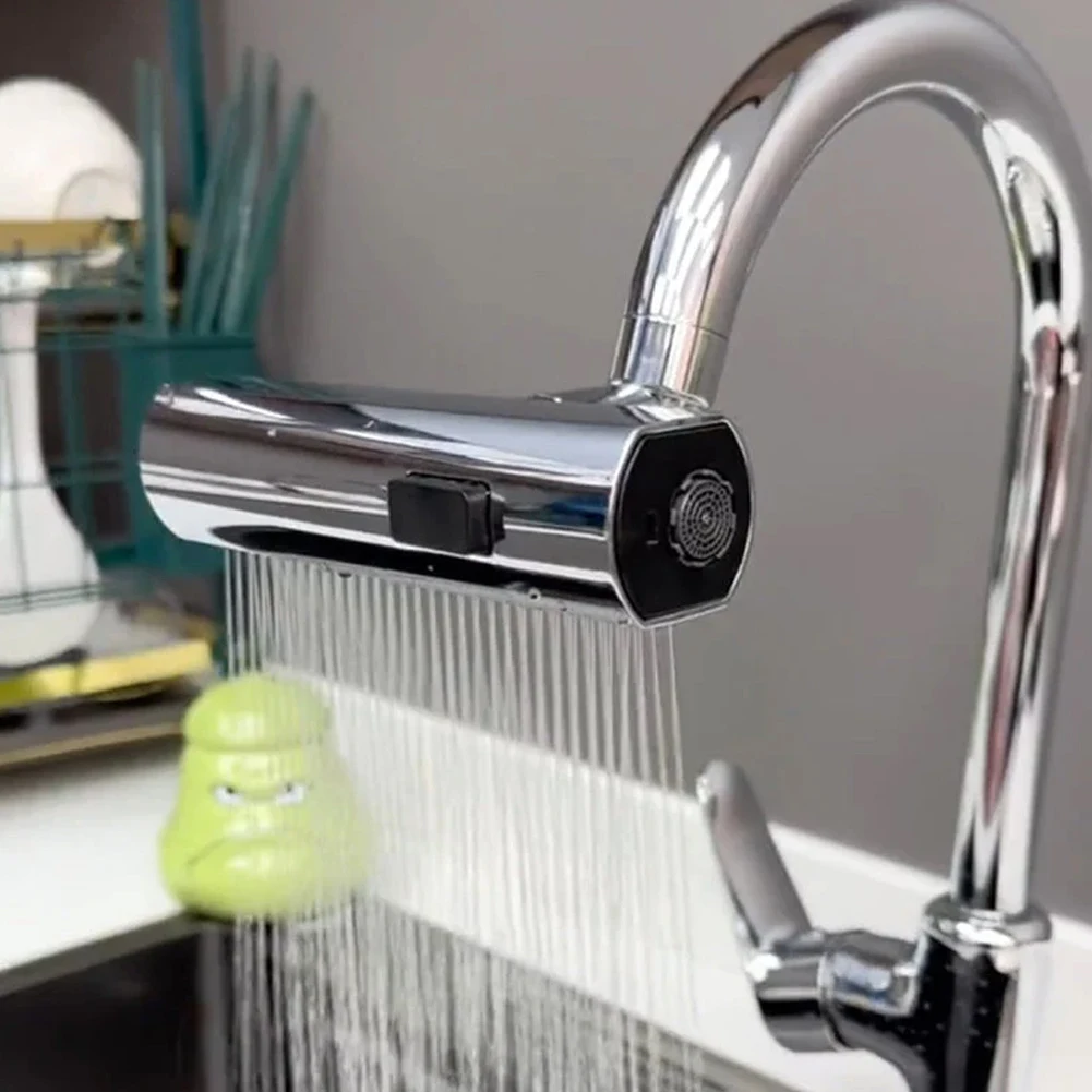 Feiyu Three Level Waterfall Universal Faucet Extension Device Vegetable Washing Splash Proof Device Rotatable Universal Jointbox