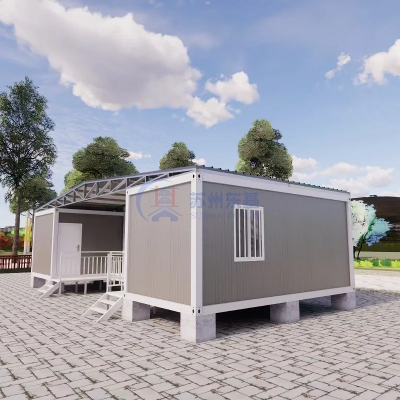 Biệt thự tiền chế sang trọng 3 phòng ngủ khung thép, tấm chống cháy, tùy chỉnh, container cách nhiệt cho gia đình, nhà lắp ráp nhanh, nhà ở