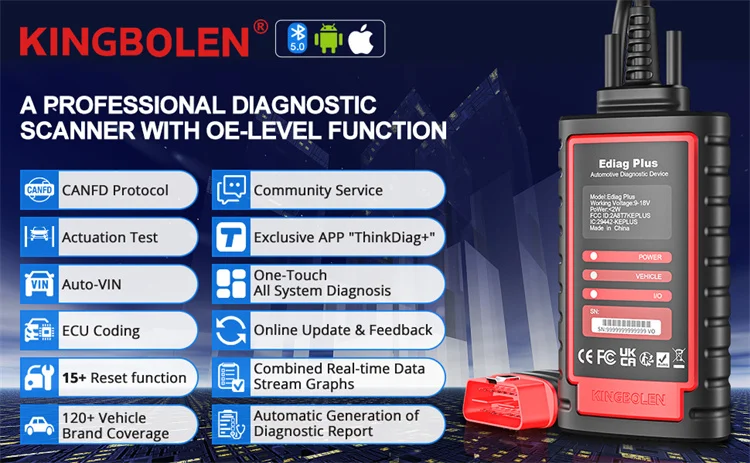 Kingbolen Ediag Plus Car Diagnostic Tool