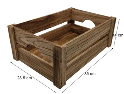 Складная деревянная Штабелируемая коробка для овощей и фруктов размера и стиля под заказ деревянный ящик
