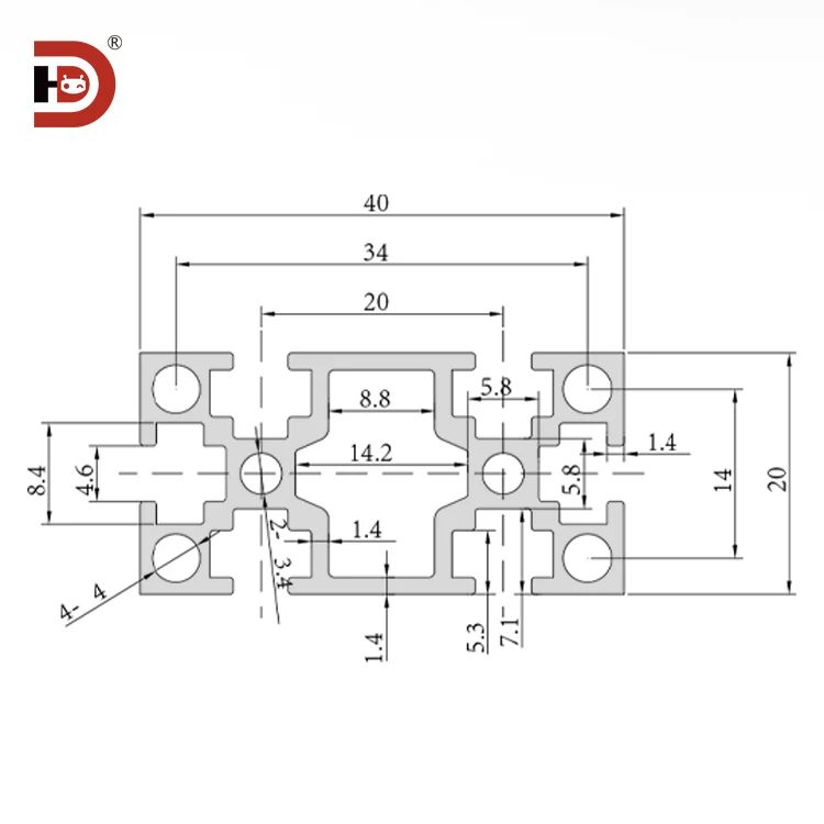 product industrial extruded aluminum profile 2040 aluminum alloy profile assembly line frame display bracket-3