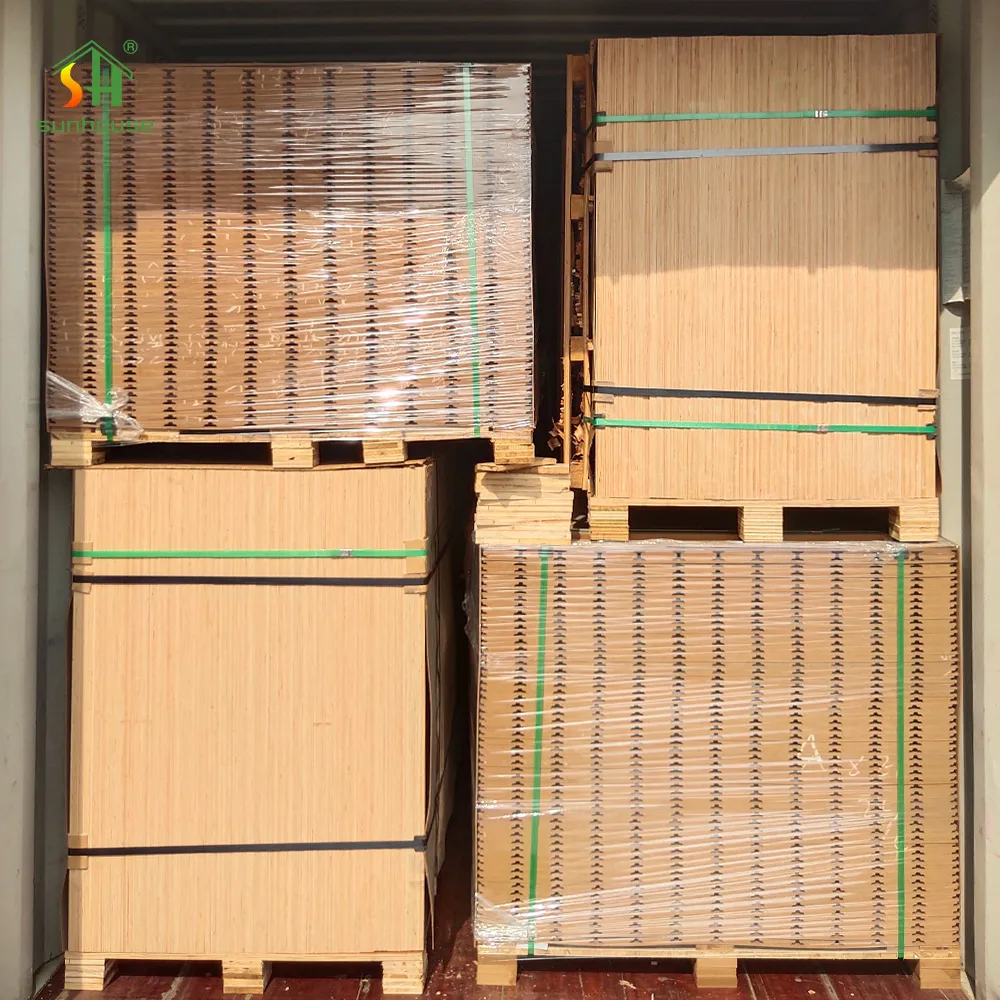 New Arrivals 4X8Ft Merchandising Display Shelve Slat Wall Mdf Board 1220X2440Mm Slatwall