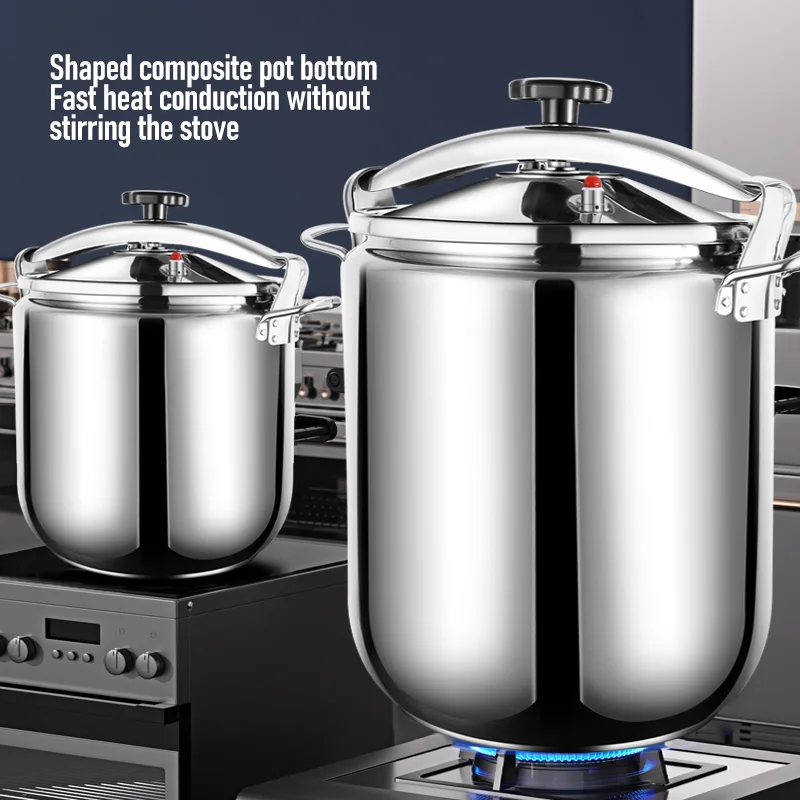 100L/80L/70L/50L/30L Large Capacity Commercial Pressure Cooker Safety  Explosion-Proof Stainless Steel Pressure Cookers