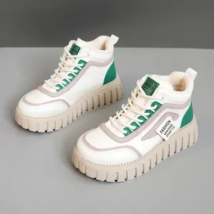 YB9030 High Quality Women's Casual Thick Sole Sports Sneakers Breathable Anti-Slip Fashion Trend Walking Style Shoes