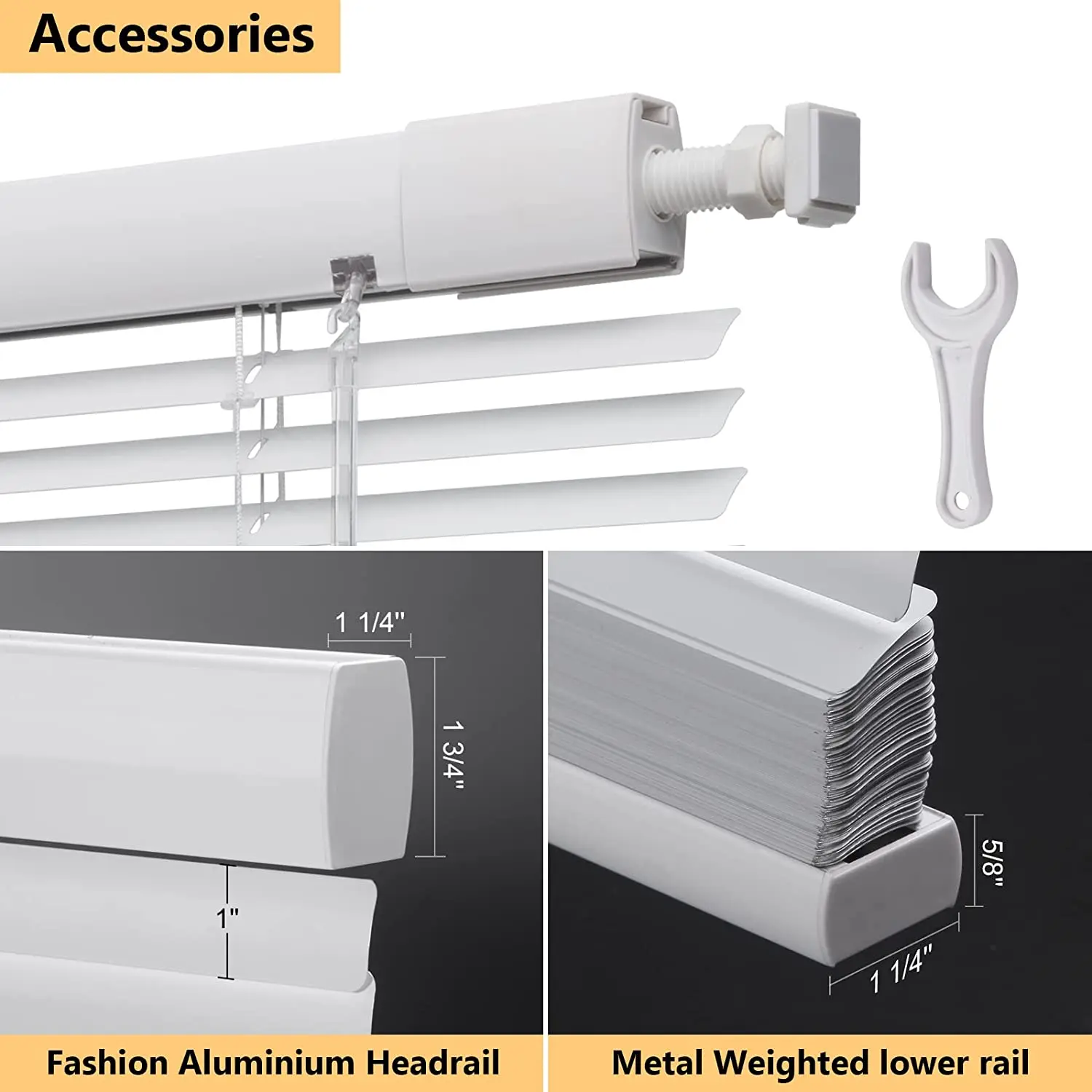 Customized Size Horizontal Metal Mini Blinds For Window Cordless