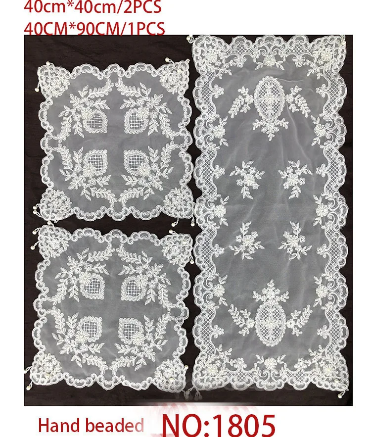 Designer Glass Beaded Dining Table Cloth Easter Beaded Table Runner Beaded Prolific Table Runner