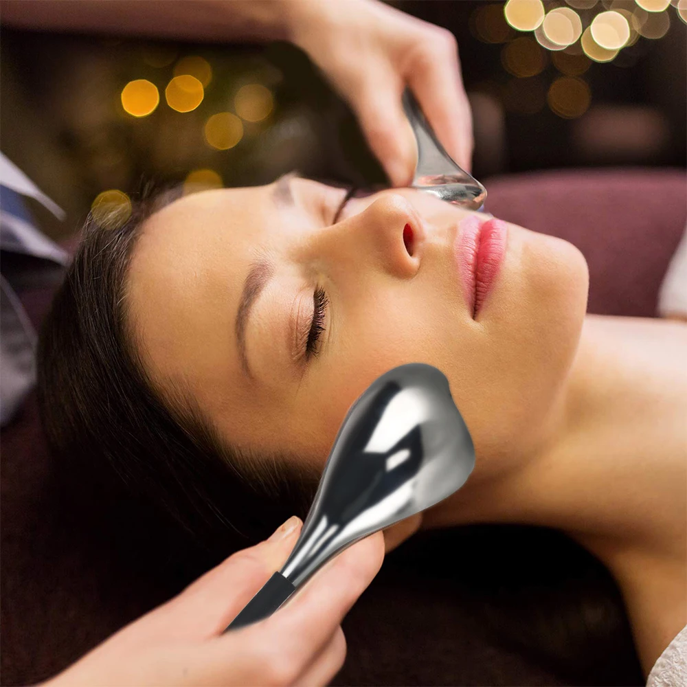 2 Ice Globes A Set Skin Tightening Face Lift For Woman Ice Facial Led