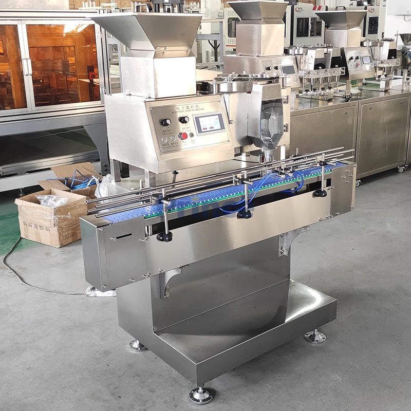 Automatic Soft Gummy Candy Packing Machine Tablet Vitamin Pill Capsule Tablet Counting Bottle Filling and Capping Machine