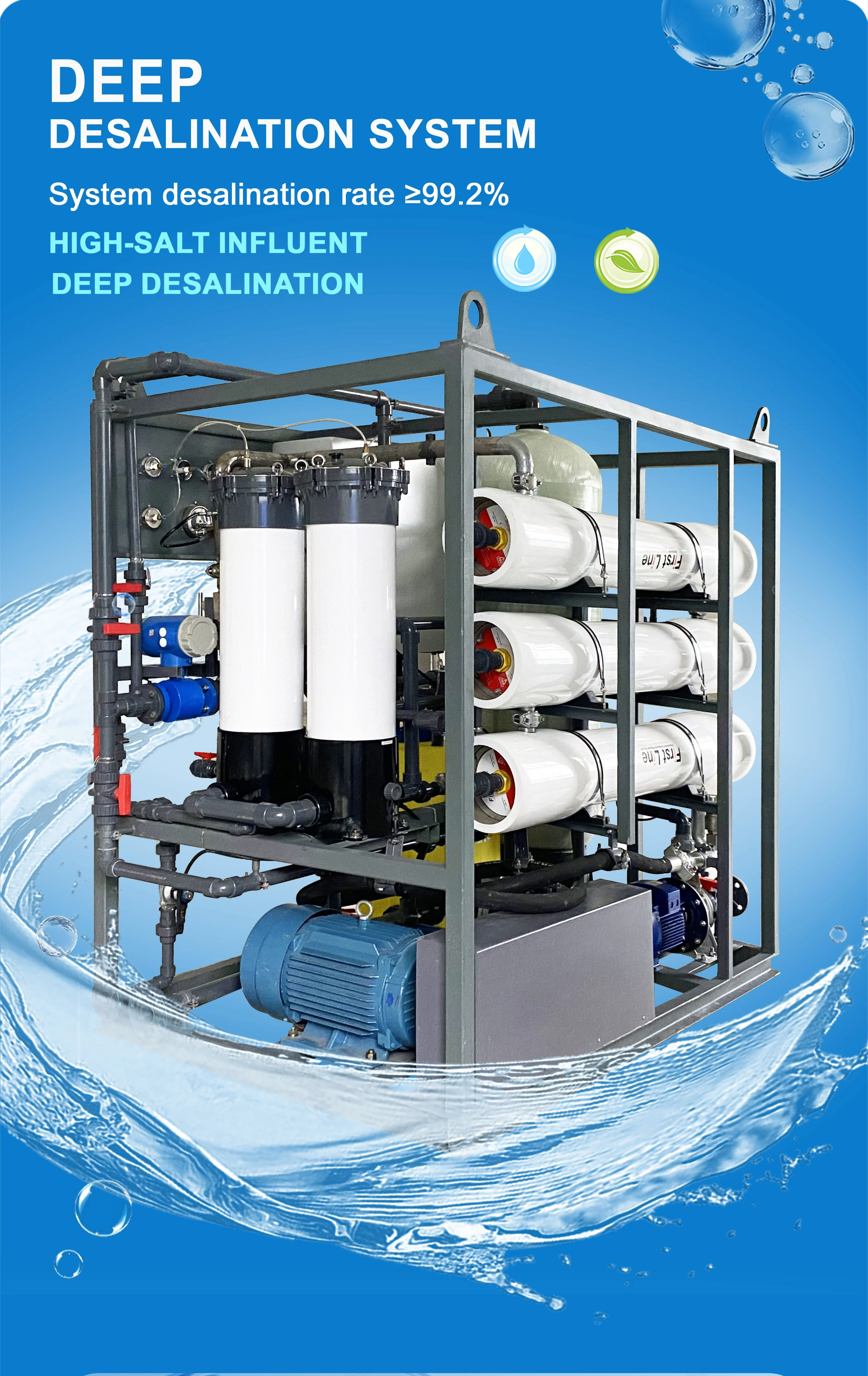 30 M3/d Reverse Osmosis System Water Filter with Ro Membrane Water Treatment Plant for Sea Water Desalination supplier