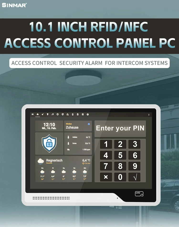 Sinmar Wifi Access Control Systems Security Android Linux Poe Nfc Rfid ...