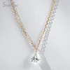 18K Yellow Gold+Pear Cut