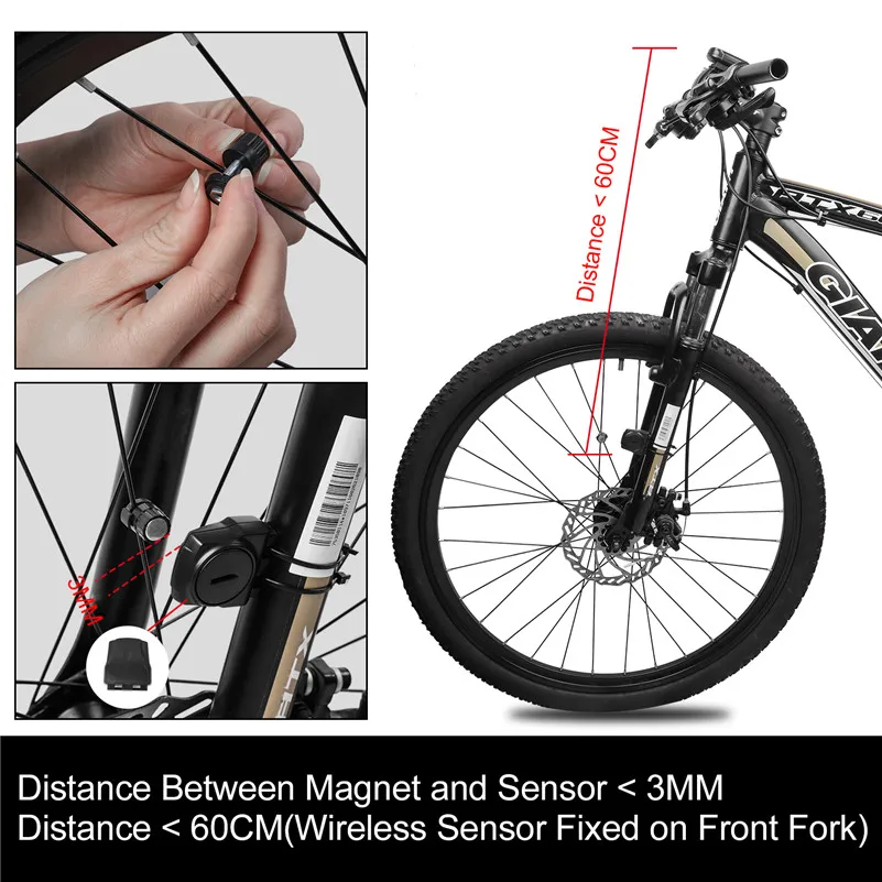 WEST BIKING 4 Modes Waterproof Solar Bike Computer Wireless Mini Intelligent Bicycle Speedometer Odometer Accessories