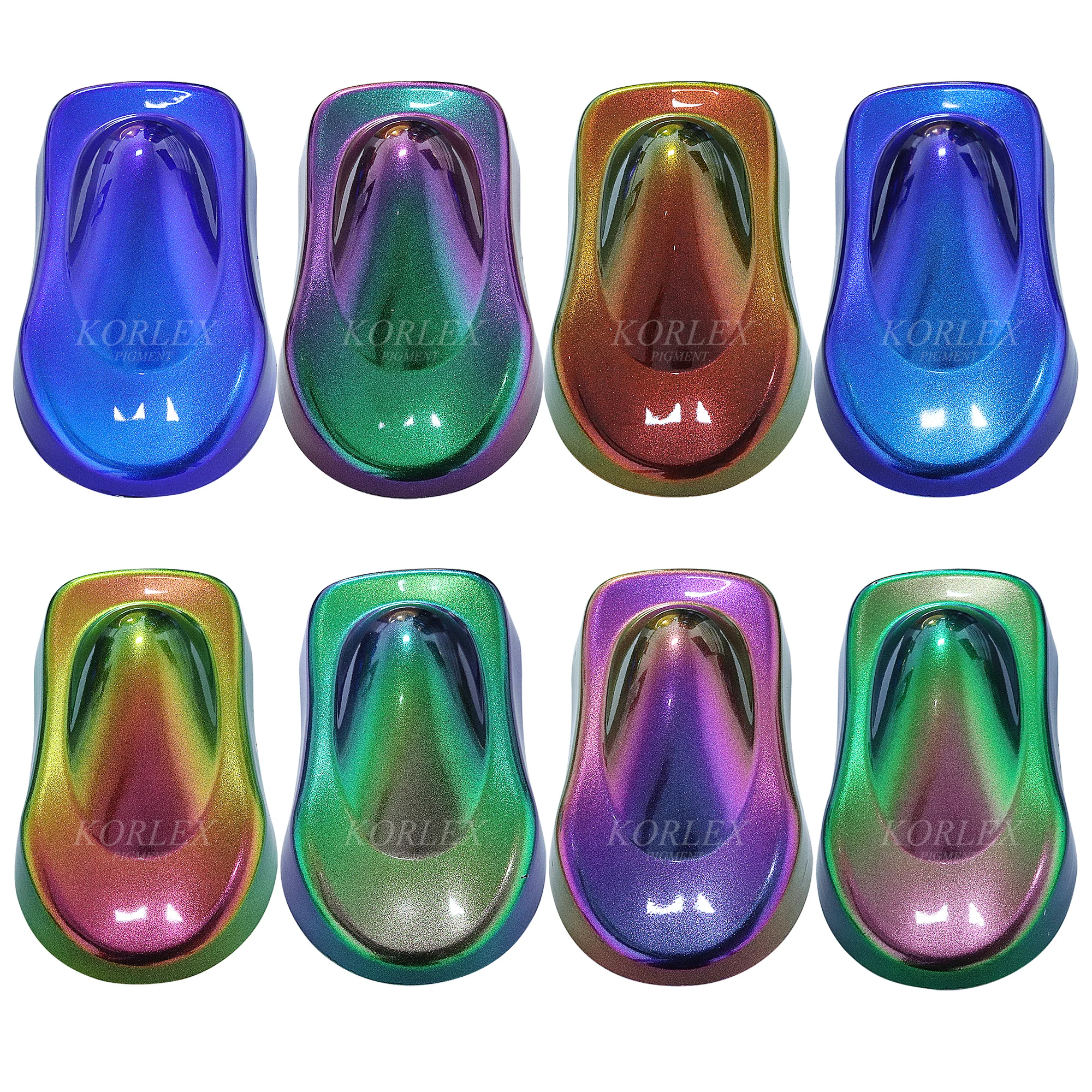 Blue Purple Orange Chameleon Pigment Powder Pearl Pigment Loose Shimmer Automotive Coating Car Paint Pigment