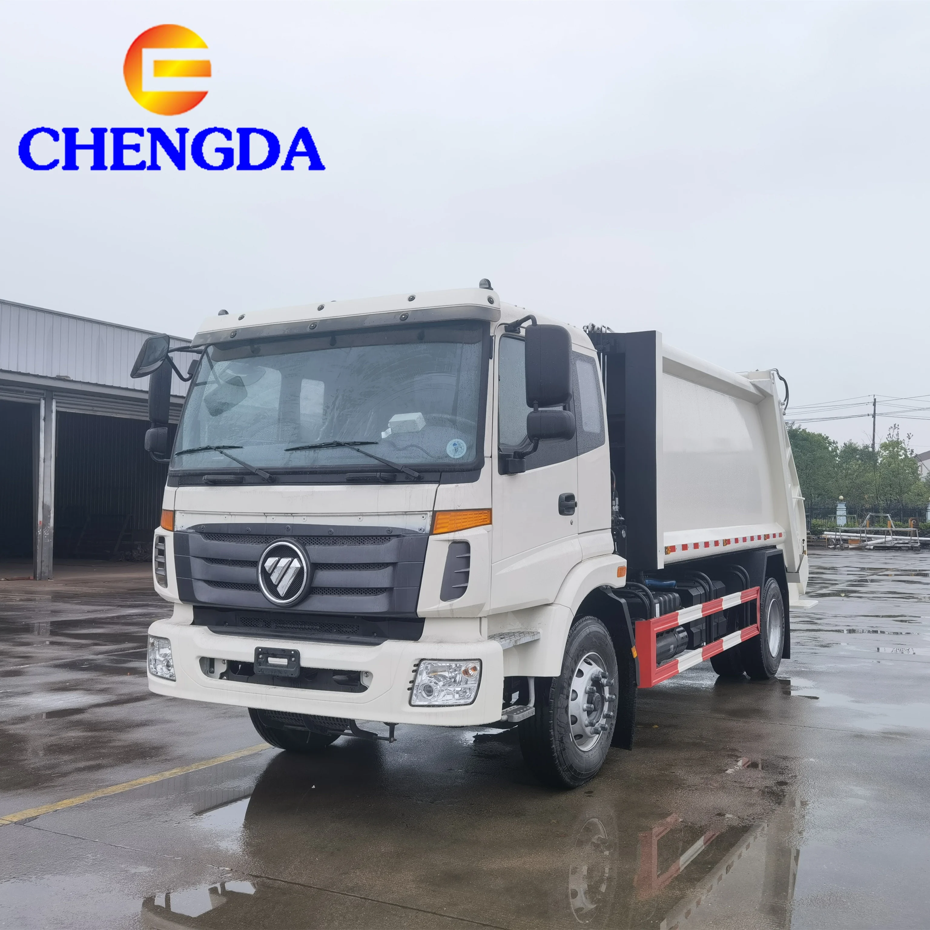 Garbage Garbage Sweeper Truck 4 Wheel Steering Cleaning Machine Closed Powered Road Sweeper Car With Water Spraying Function