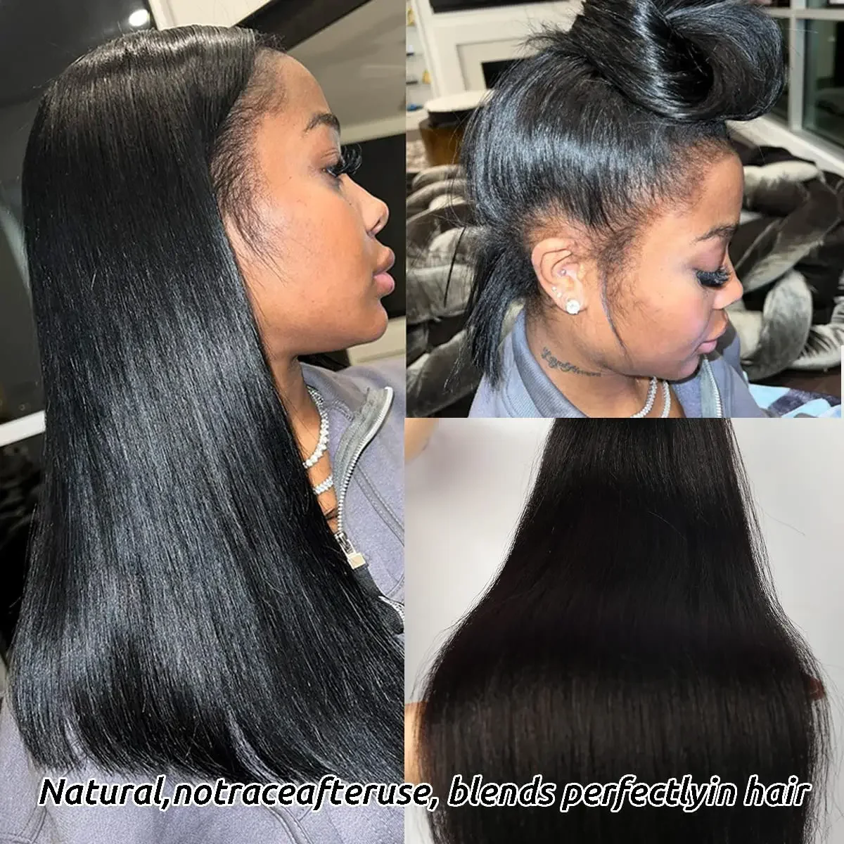 20 pezzi/pacco Tape In Extensions per capelli umani lisci 100% capelli umani Brasiliani Remy Nastro adesivo invisibile in 26 pollici per donne_voghion.com