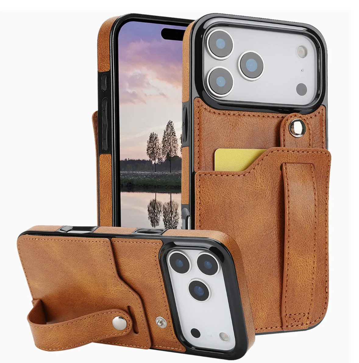 Leather Phone Case with Card Slot - Iphone X to 16 Leather Phone Case with Card Slot - Iphone X to 16