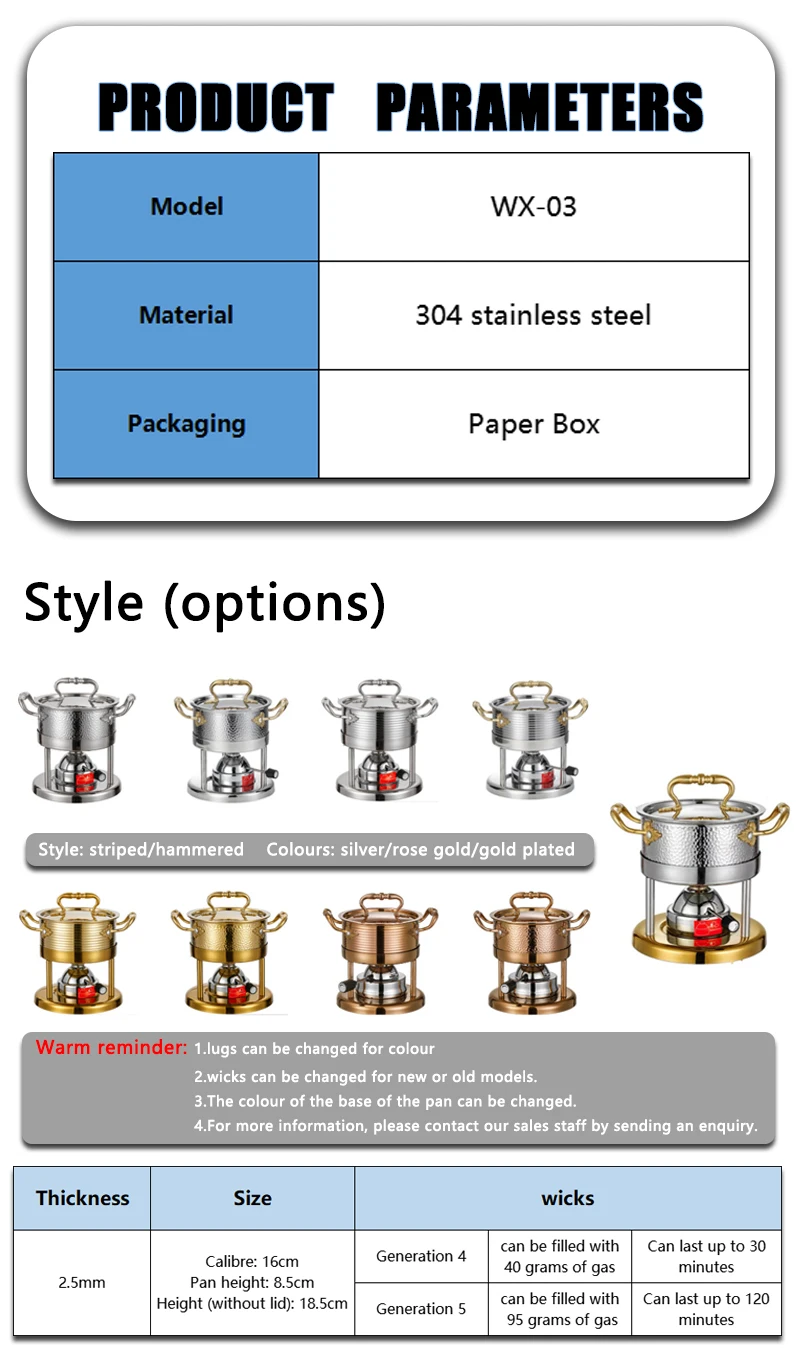 Fts Stock Pot Stainless Steel Cook Pots Wholesale Commercial Gas Shabu