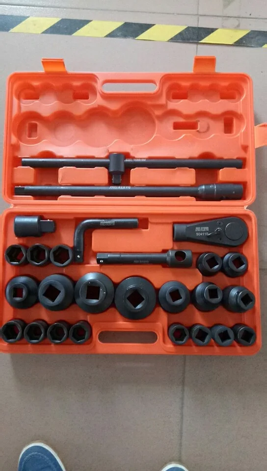 21PCS 26PCS Phosphating Heavy Duty Spanner Socket Tool Socket Set