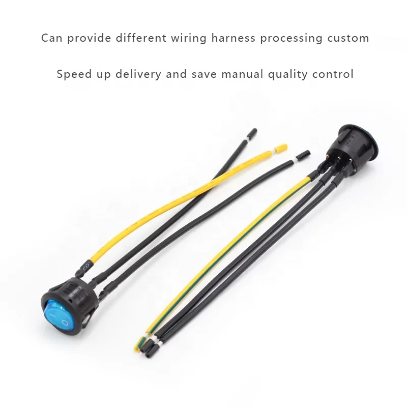 AC110Vレッドライトロッカースイッチ照明付きスナップイントグル