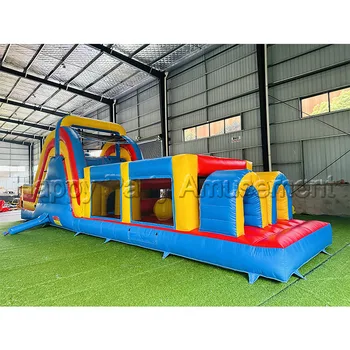 New design inflatable bounce house obstacle course China factory inflatable games outdoor fun for kids adults