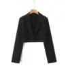 Black short blazer