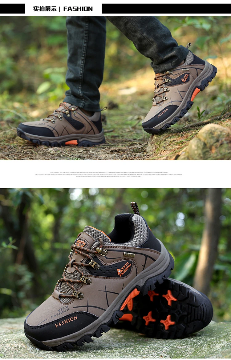 Big Size Male Mountaineering Shoe Professional Waterproof Outdoors