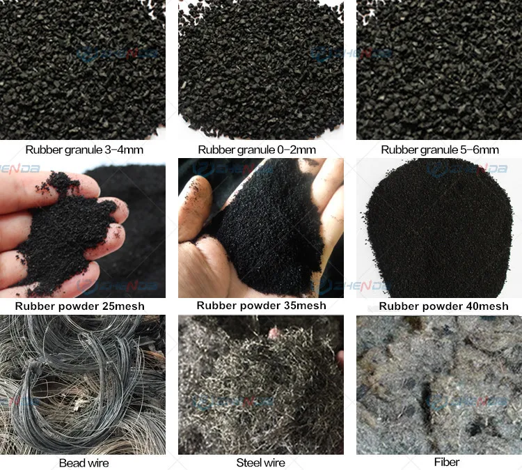 Strip Cutting Machine/ Waste Tire Strips Cutter/ Rubber Powder Machine