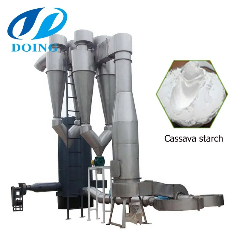 Industrial Flash Dryer Machine for Cassava Flour Processing Adopts Airflow Drying System