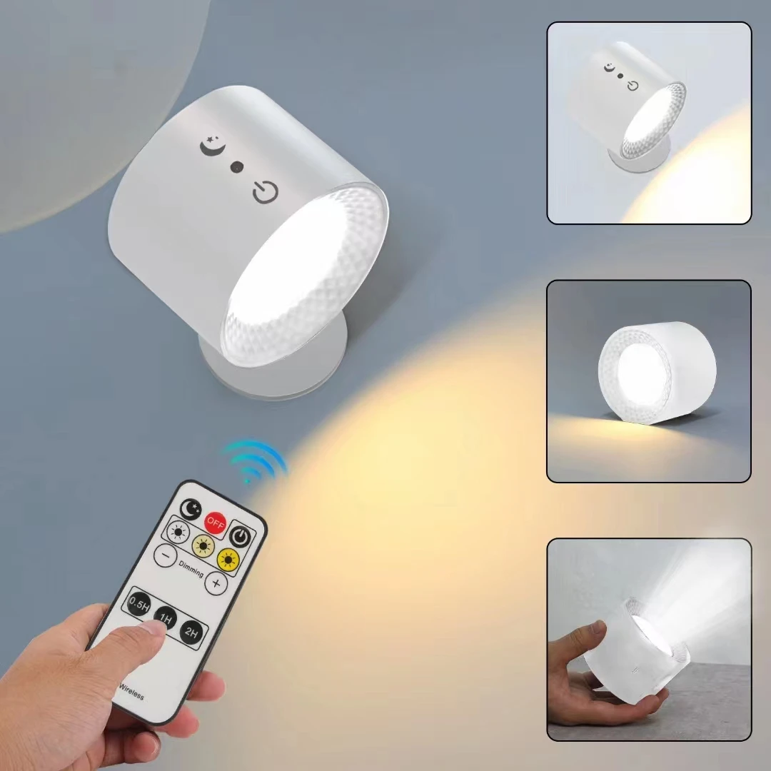 Lámparas de pared LED de alta calidad para decoración de hoteles, villas y hogares, diseño moderno y creativo, instalación de adsorción magnética de 360 grados para interiores