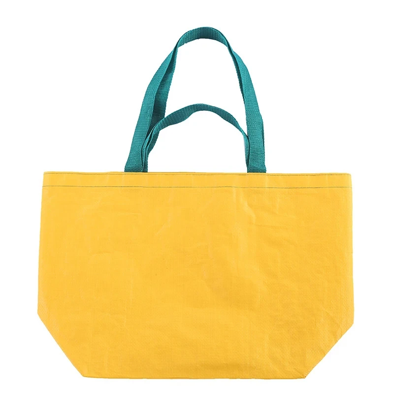 Customized Printed Double Handle Ripstop Tote Bag High Quality PP Woven Latest Product with Letter Pattern