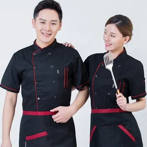 Special Chef Workwear Men Short Sleeve Thin Summer Restaurant Catering Kitchen Dirt-Resistant Accessory Wholesale School