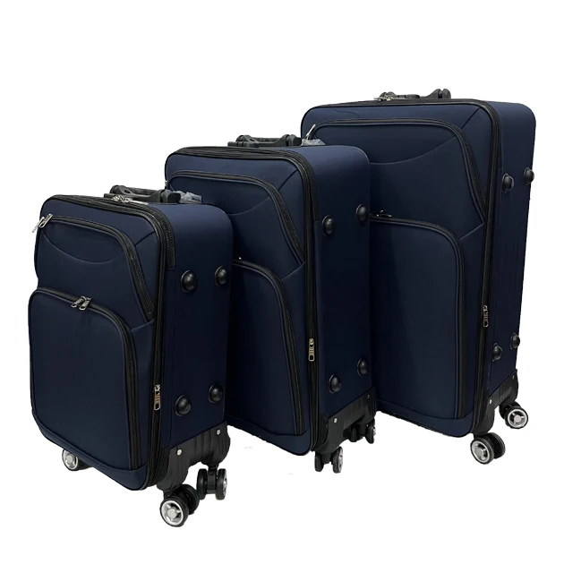 Luxury Ultralight Nylon Luggage 360 Steering Wheel Trolley Travel Suitcase Bag with NYLON Suitcase Sets