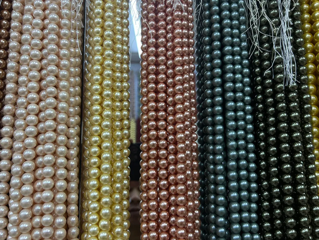 Оптовая продажа Лидер продаж круглые жемчужные бусины для изготовления ювелирных изделий