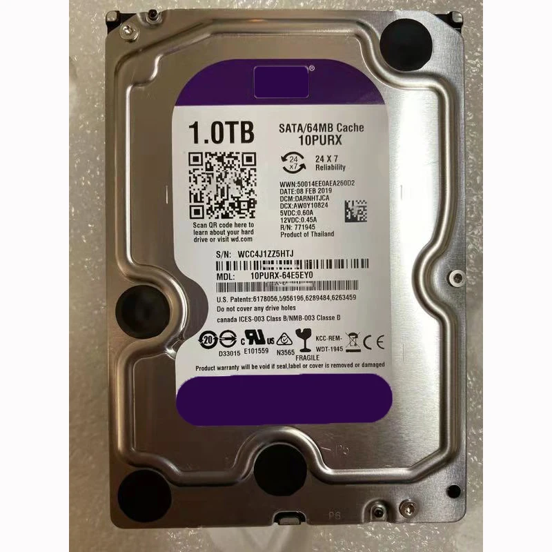 Фиолетовый жесткий диск. SSD 2 TB hard.