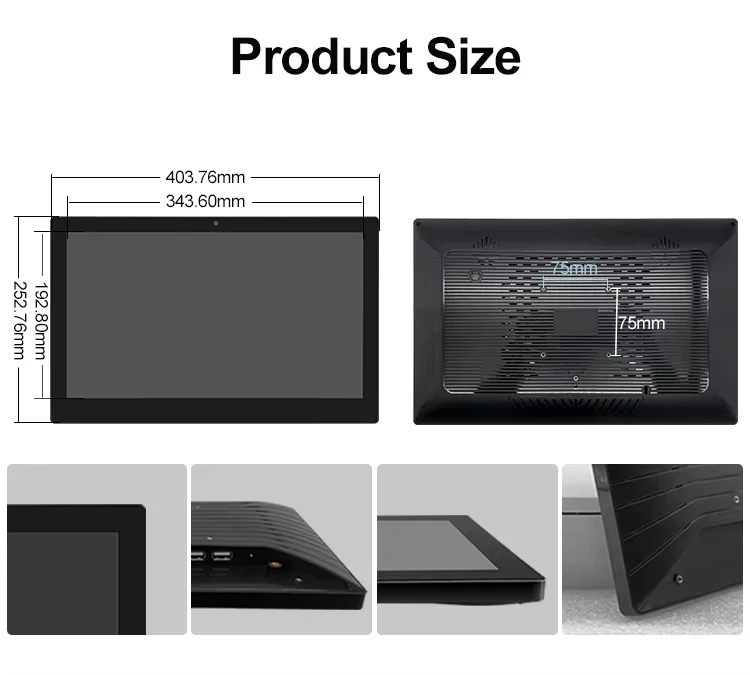 Bolinia 15.6 Inch Industrial Tablet IPS1920*1080 Capacitive Touch Screen Pure Flat RK3288 2G+16G Android All-in-One Panel PC 1