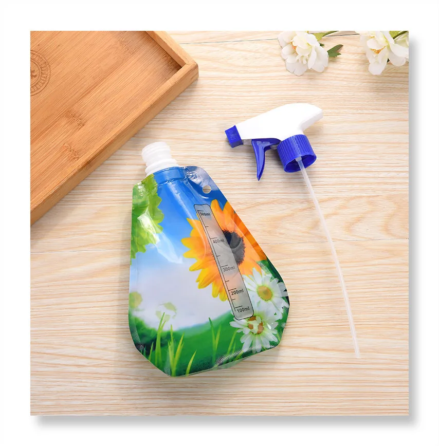 Stand up Doypack Spout Pouch Trigger Sprayer for Gardening Water Spray